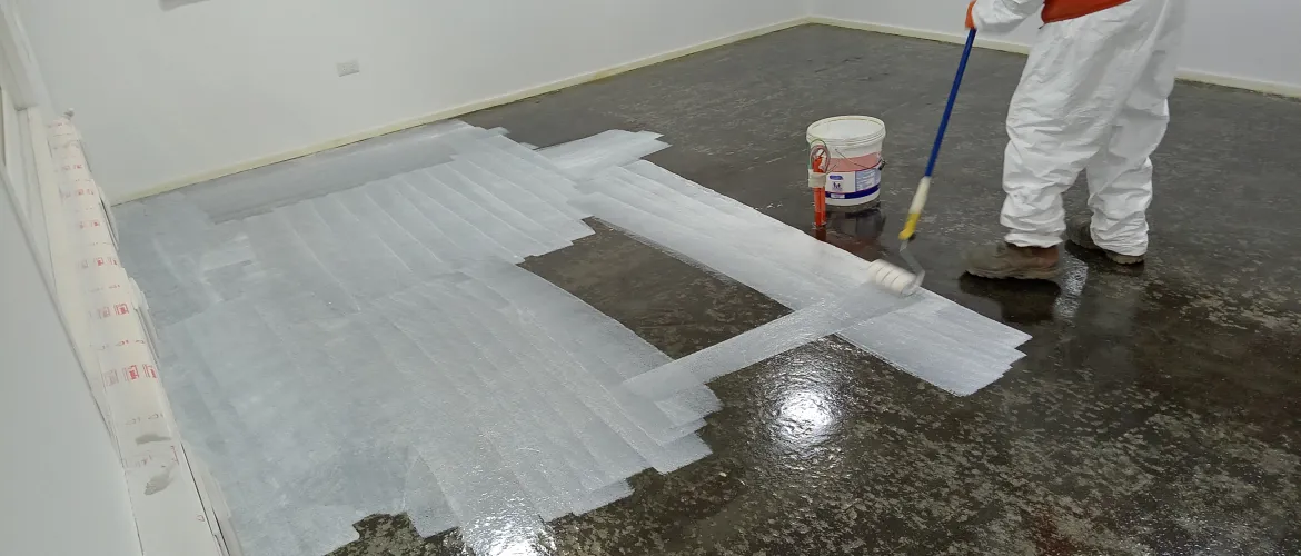 Impermeabilización Piso Laboratorio - Poliurea Fría FPC Tissue