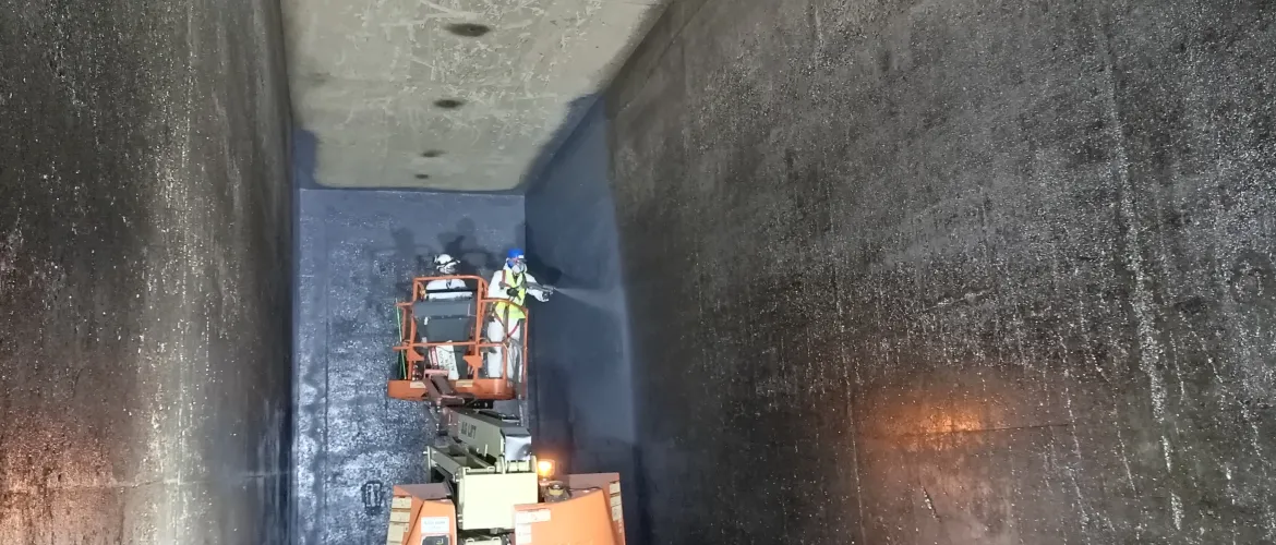 Impermeabilización Túneles de Macerado con Poliurea