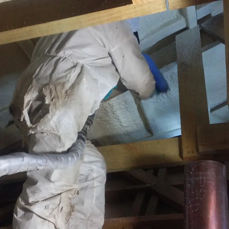 Aislación de vivienda particular en cubierta interior